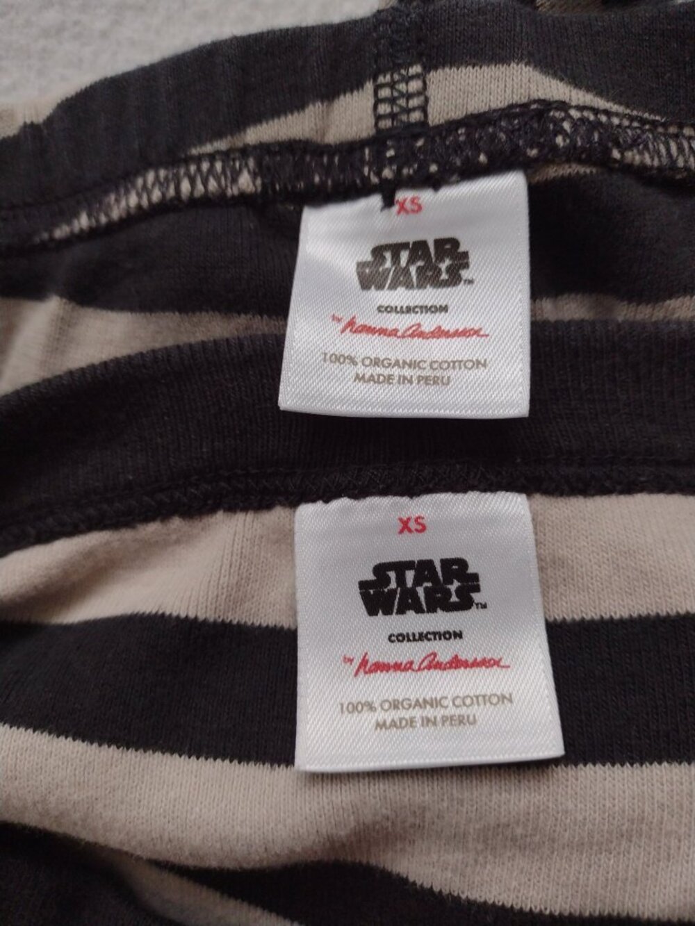 Hanna Andersson Star Wars Pajama Set Adult XS Organic Cotton Darth Vader PJs - Picture 2 of 9